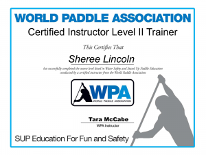 wpa instructor certificate - sheree - image