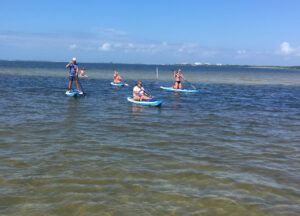 paddle boarding family - image