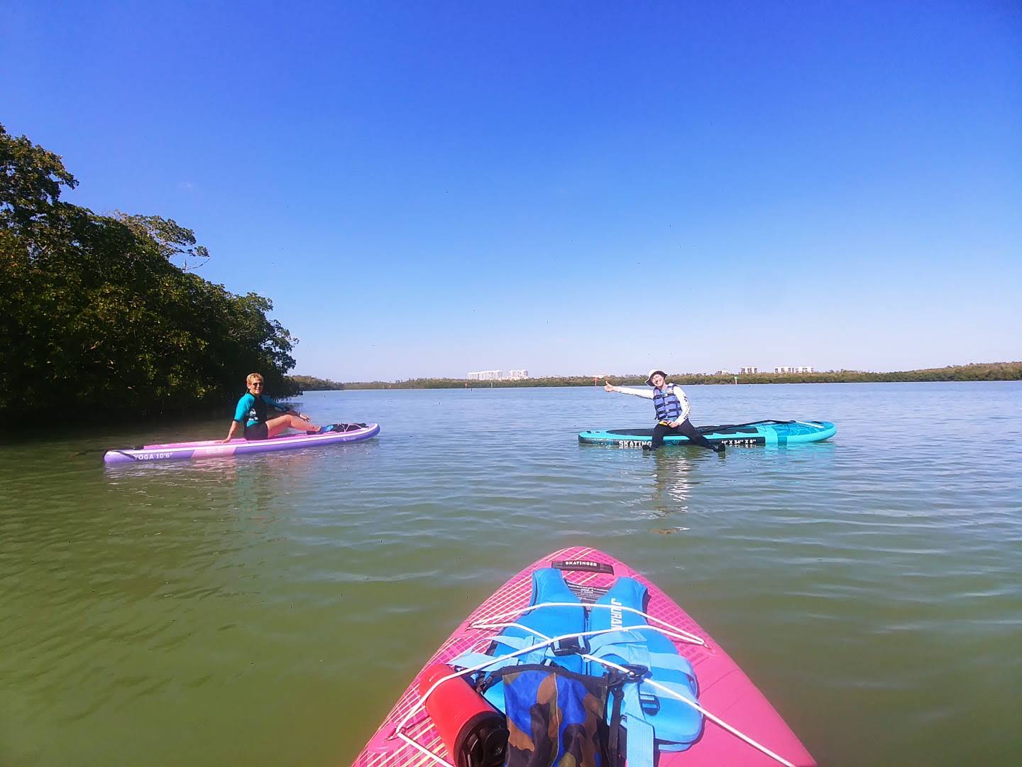 Paddle boarding in Naples Florida with Skatinger Sups